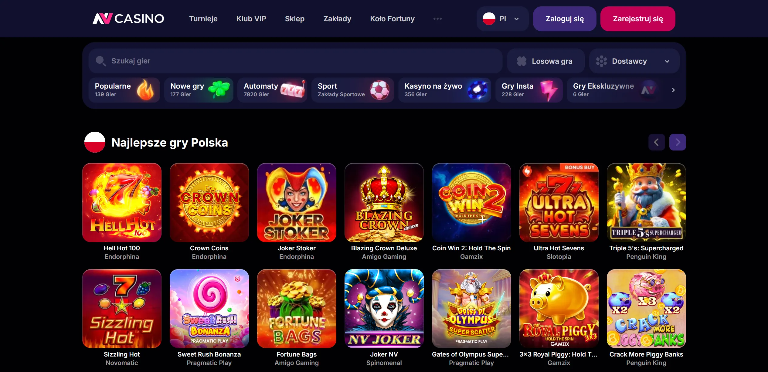 NV Casino – biblioteka ponad 10 000 gier dla graczy w Polsce